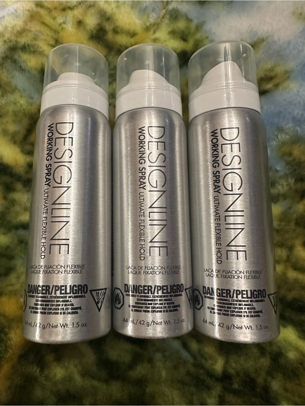 Working Spray Flexible Hold - Silver Finish 3 pack